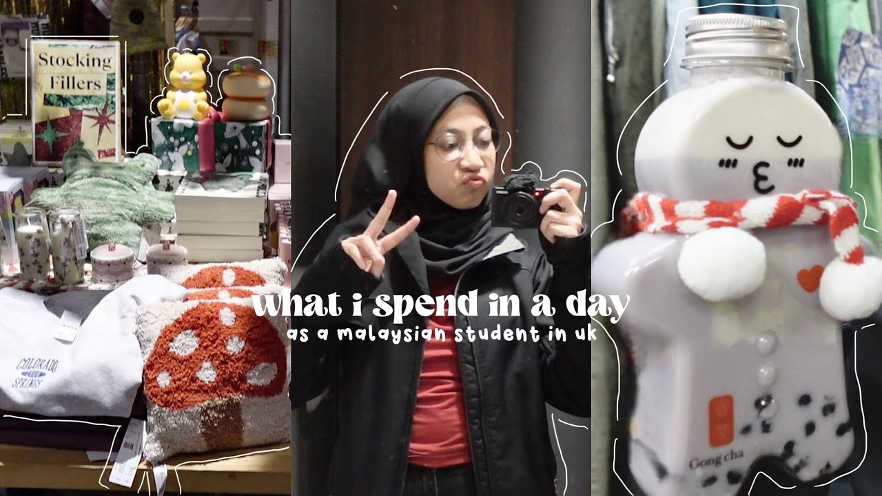 what i spend in a day as a malaysian student in uk 🧋(uni life at leeds, food, shopping & more)