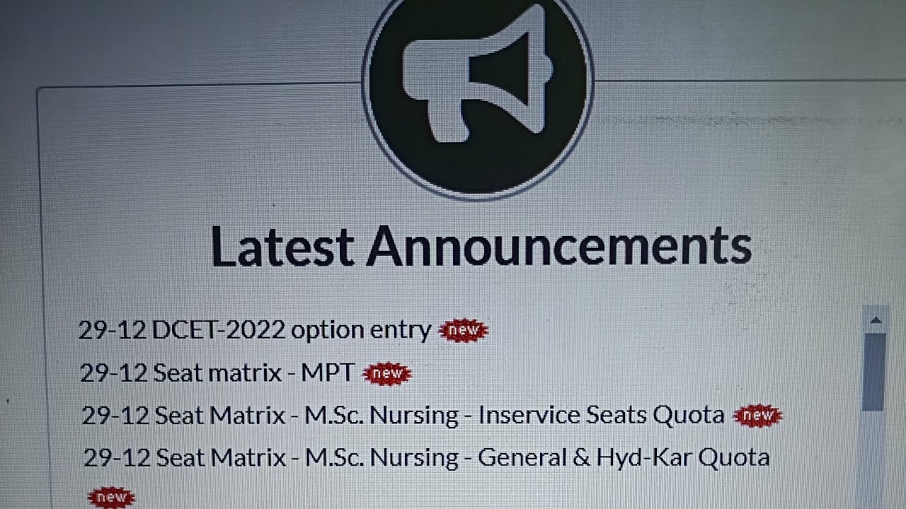 DCET option entry 2022 || latest news