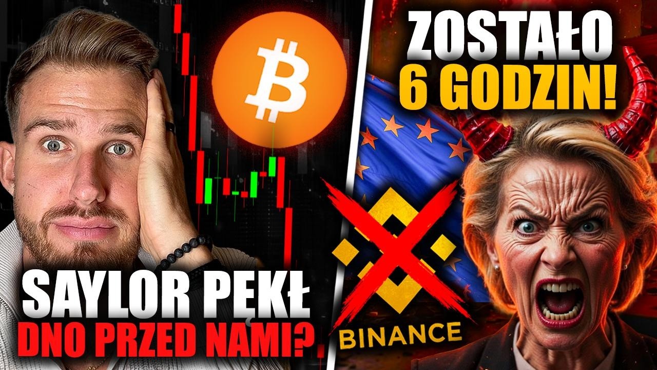 ZA 2 GODZINY ZNIKA 92% BRANŻY KRYPTO W EU (Saylor Wyznaczy Dno BTC? Co z Twoimi Środkami Na Binance)