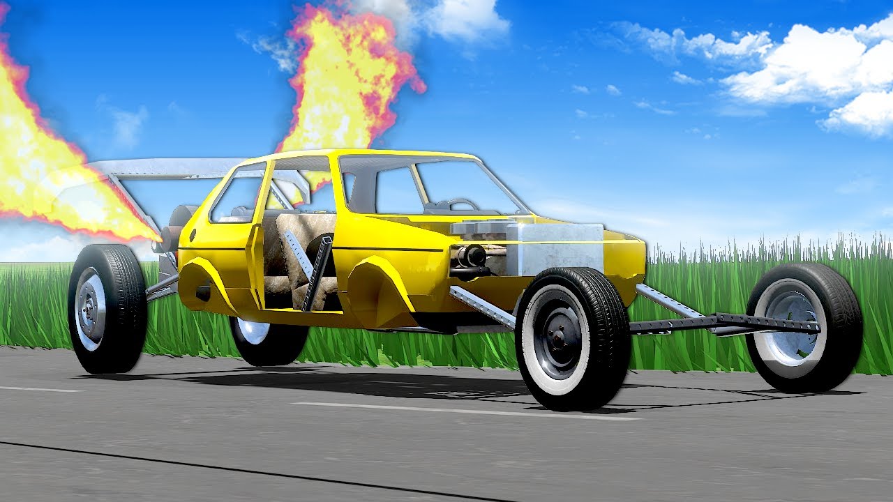 I Built a DRAGSTER to Get to the End of the Game! - The Long Drive