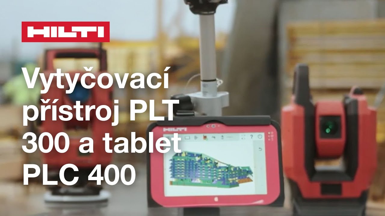 Hilti vytyčovací přístroj PLT 300 a tablet PLC 400
