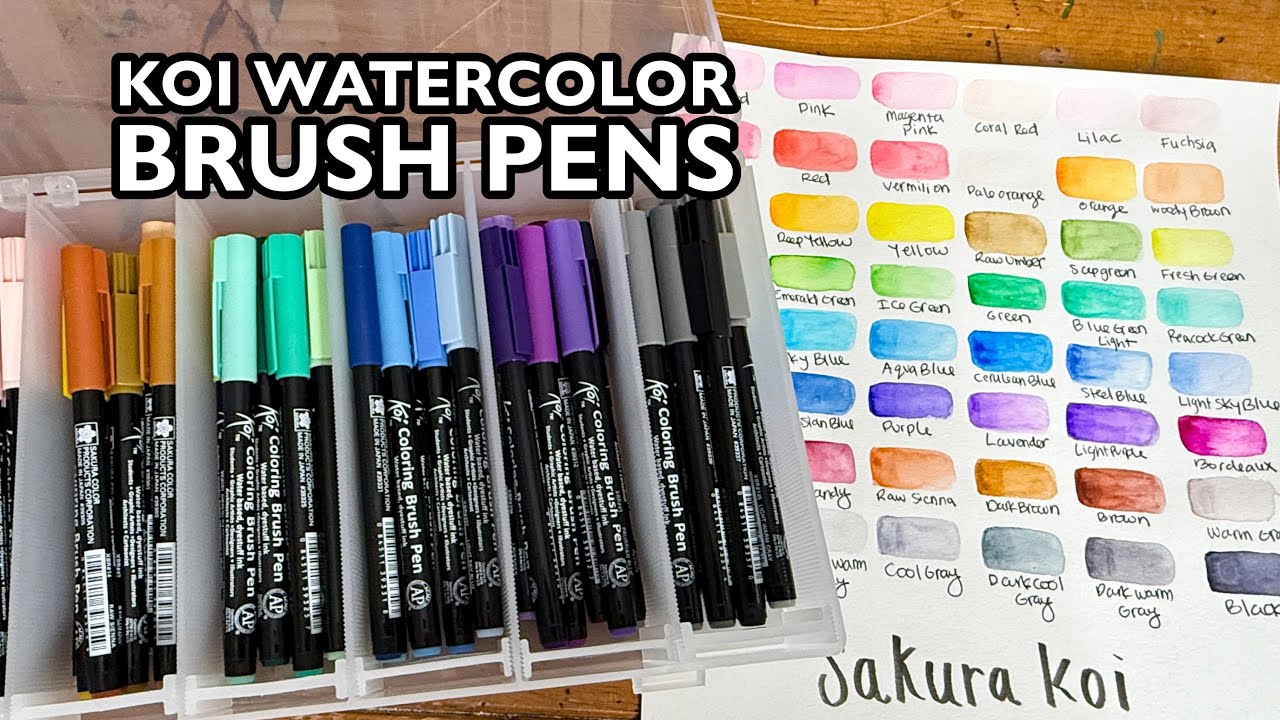 Relaxing Watercolor Swatching, Demo and Review