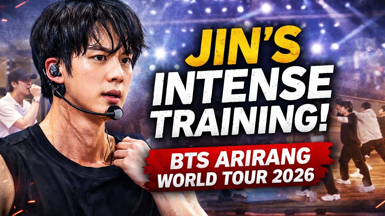 Внутри Джина проходят изнурительные репетиции перед мировым туром BTS ARIRANG 2026