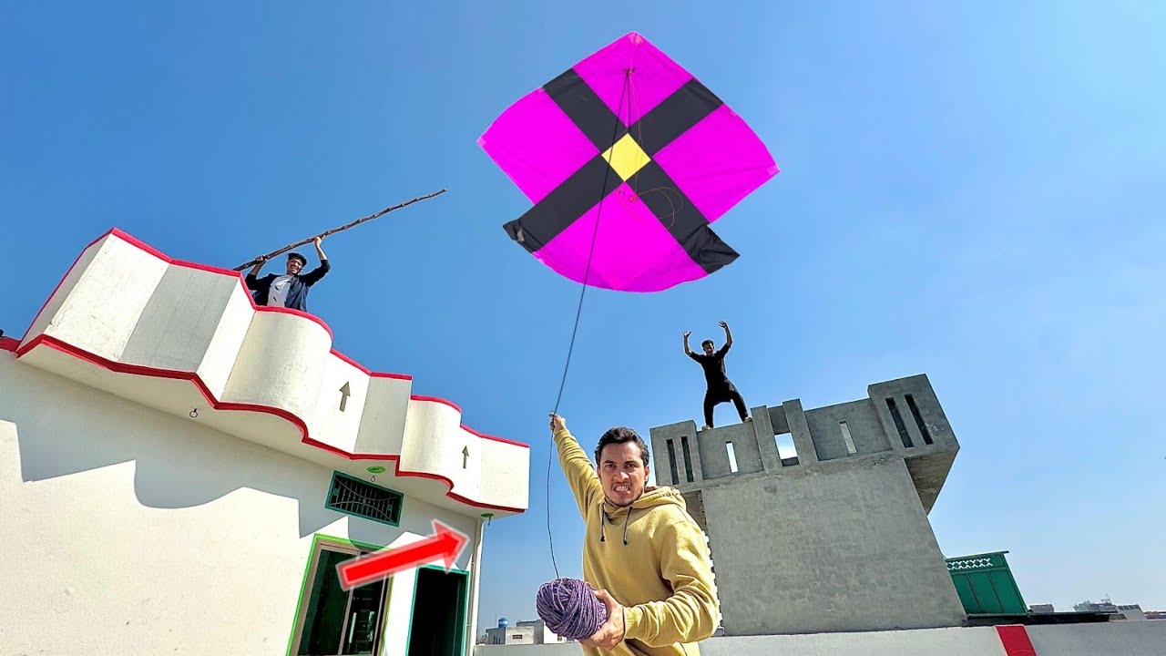 New Plasticbag Kite Make With Catch big Plasticbag Pari 