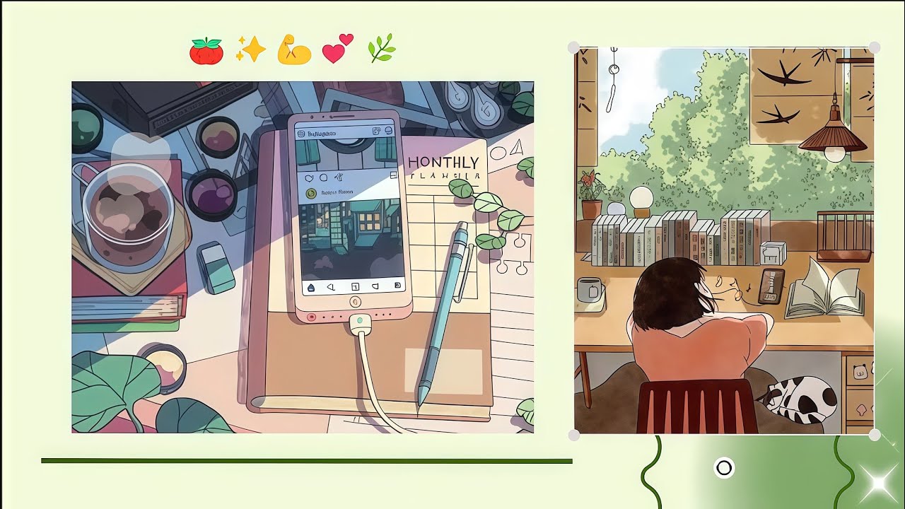 Peaceful Study Session 🍃 | 2 Pomodoro | Lo-fi Beats for Deep Focus 🎶