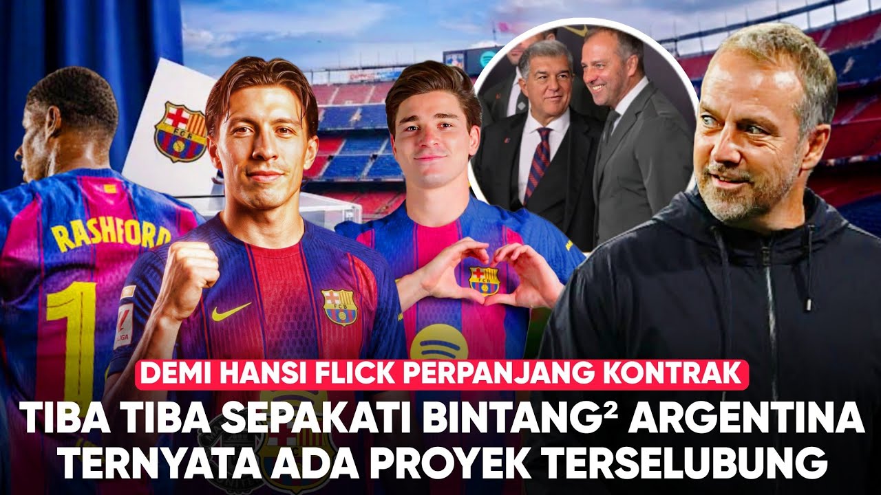 Masa Depan Barca Cerah! Bajak Lisandro & Alvarez Bentuk Mini Timnas Argentina, Flick Diperpanjang