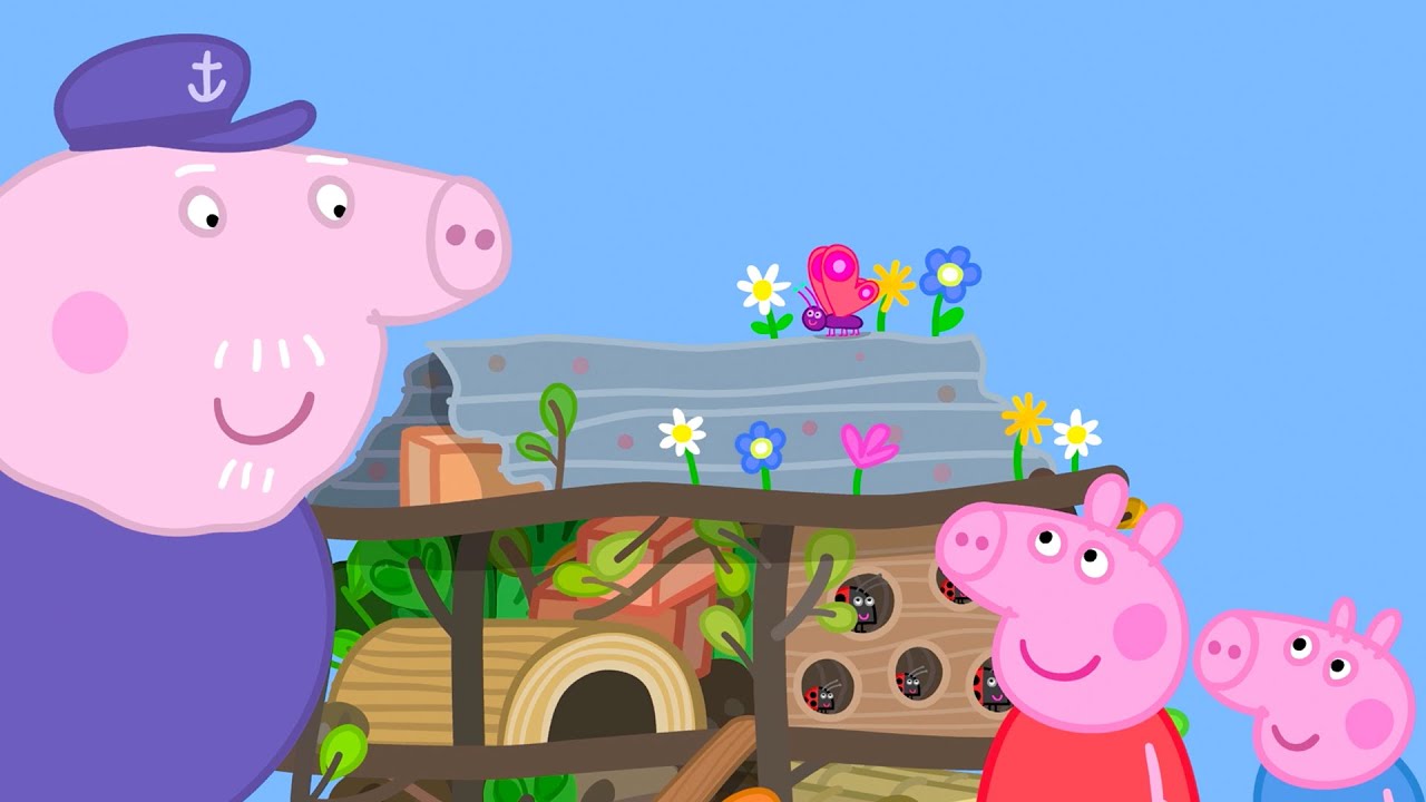 Peppa Pig Learns About Bug And Makes Bug Hotel 🐷 🐞 Playtime With Peppa