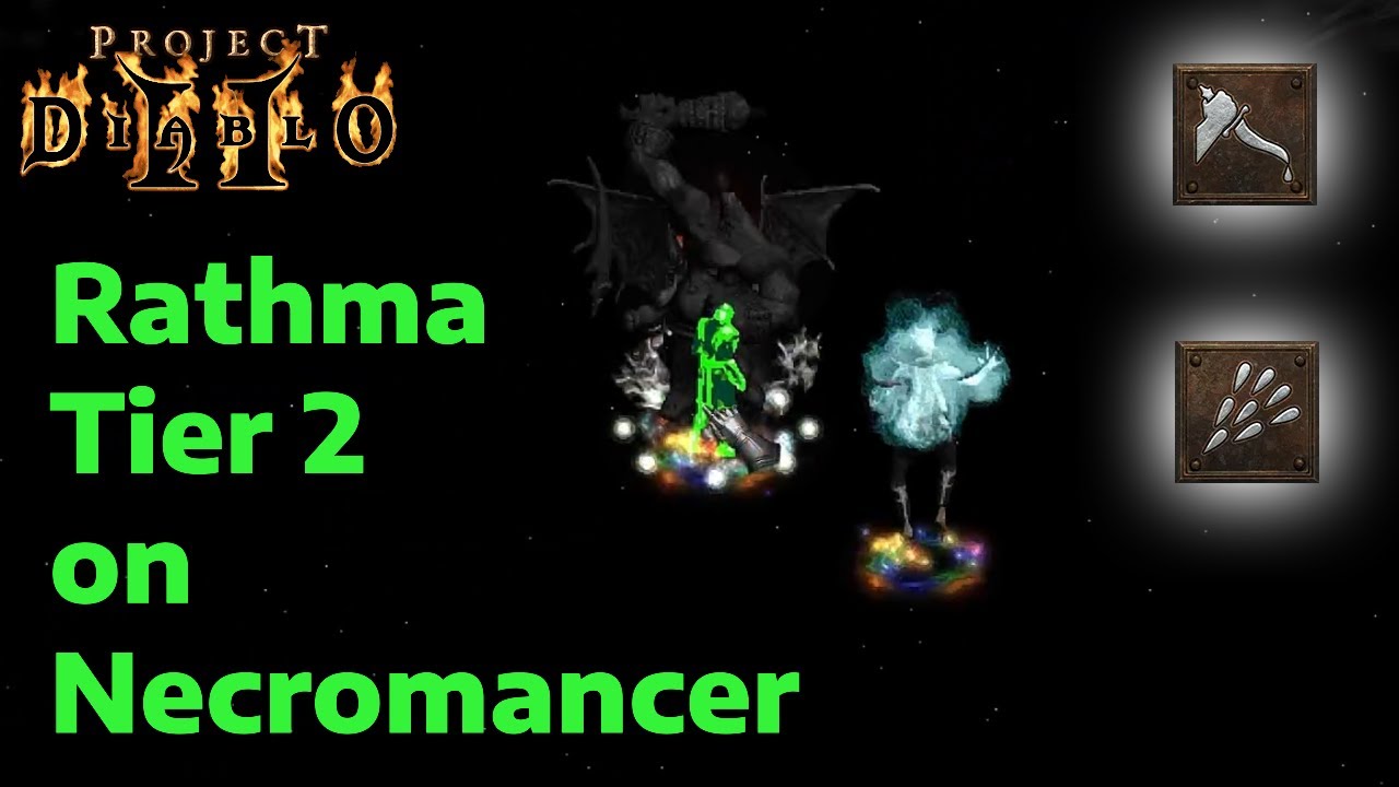 Rathma Tier 2 on Poison Strike/Desecrate Necromancer | Project Diablo 2 Season 11