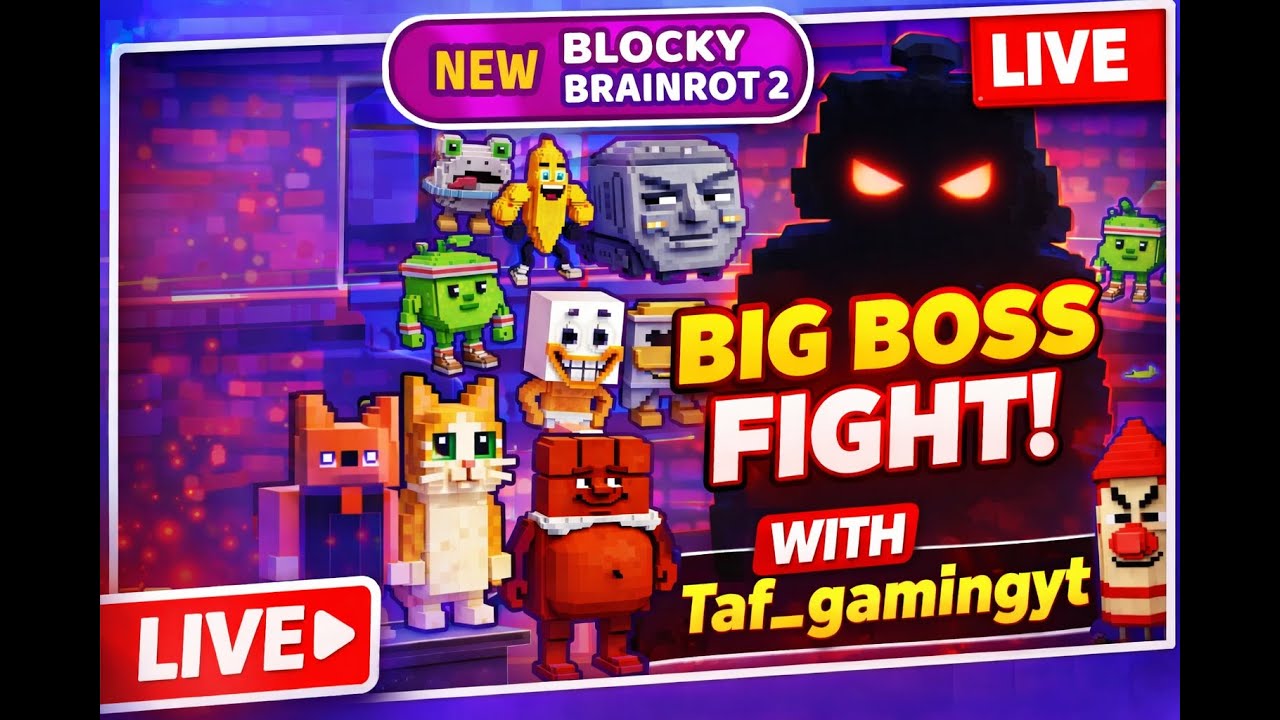 Merge fellas BLOCKY BRAINROT GAMEPLAY 564 #live #mergefellas #roblox #taf_gamingyt #italianbrainrot