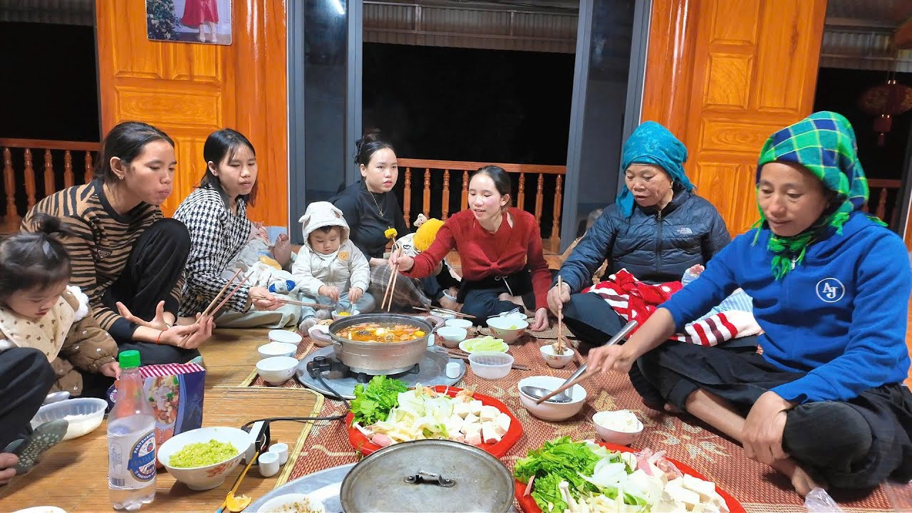 CU KHÁNH - BÉ SỮA Được Đi Nhà Ngoại - Bữa Cơm Đông Đủ Các Con , Các Cháu