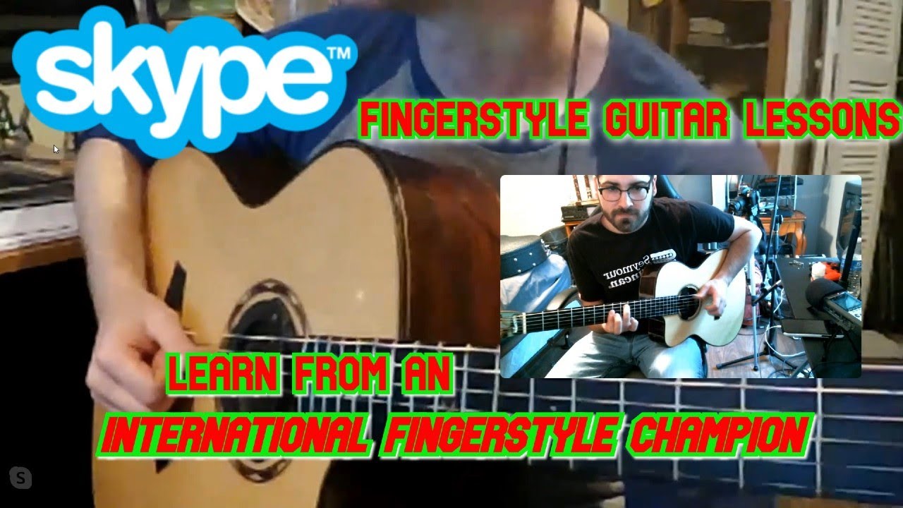 Skype Lessons With International Champion Travis Bowman | Fingerstyle Guitar & Harp Guitar