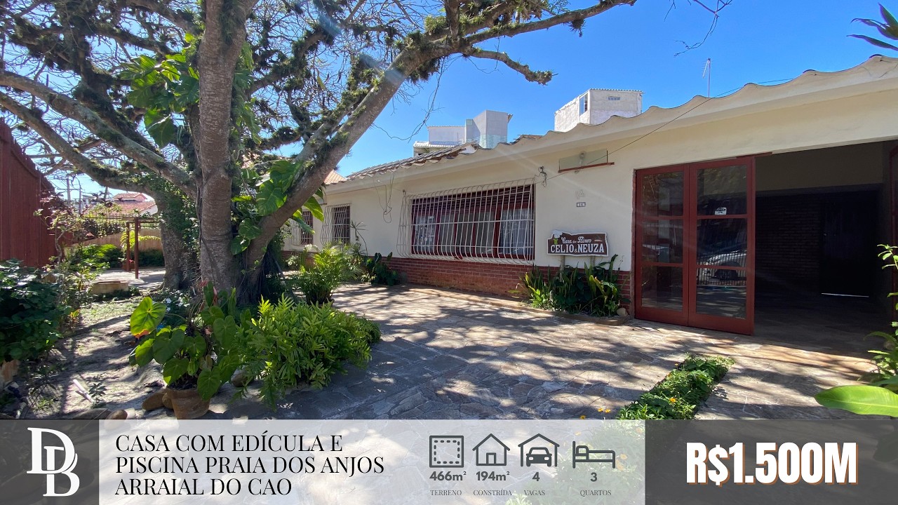 CASA ACONCHEGANTE NA PRAIA DOS ANJOS EM ARRAIAL DO CABO/RJ
