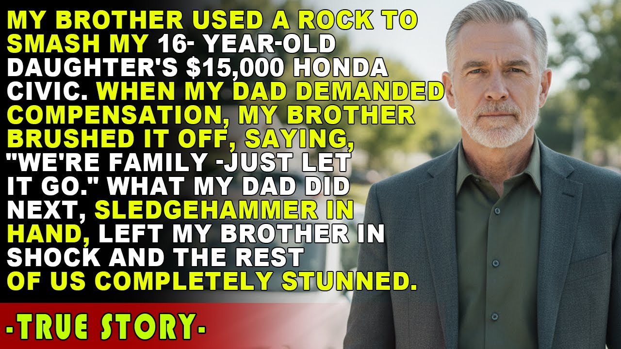 My Brother Smashed My Daughter’s $15,000 Civic – What My Dad Did Next Shocked Everyone.