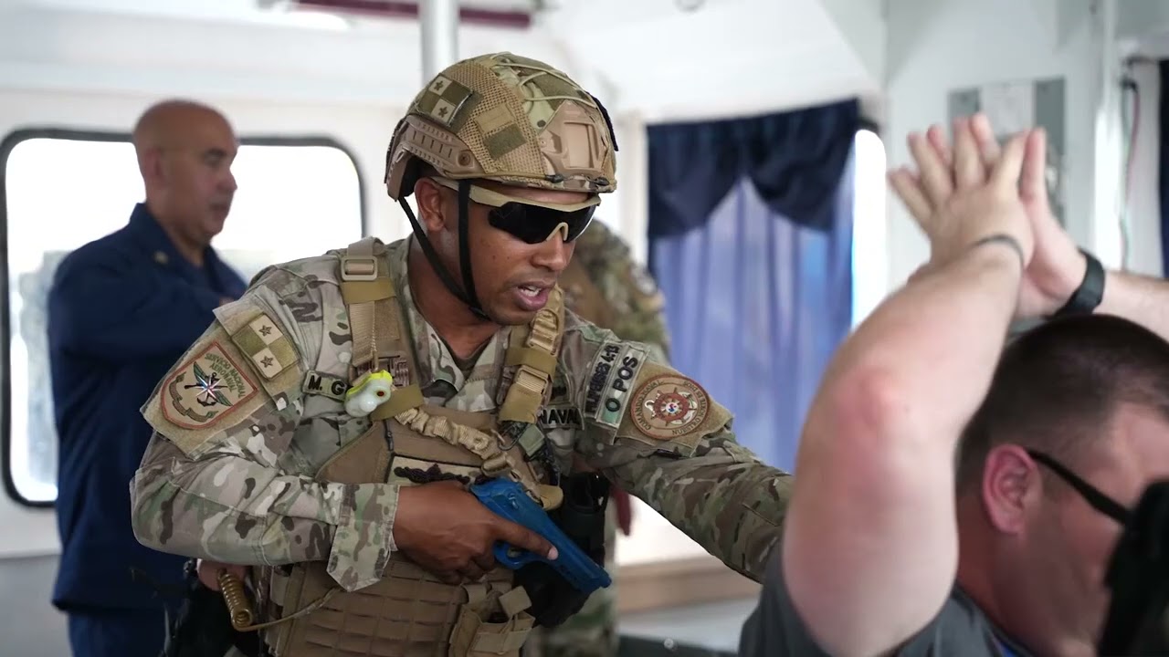 U.S. Coast Guard trains with Panamanian partners in maritime law enforcement operations