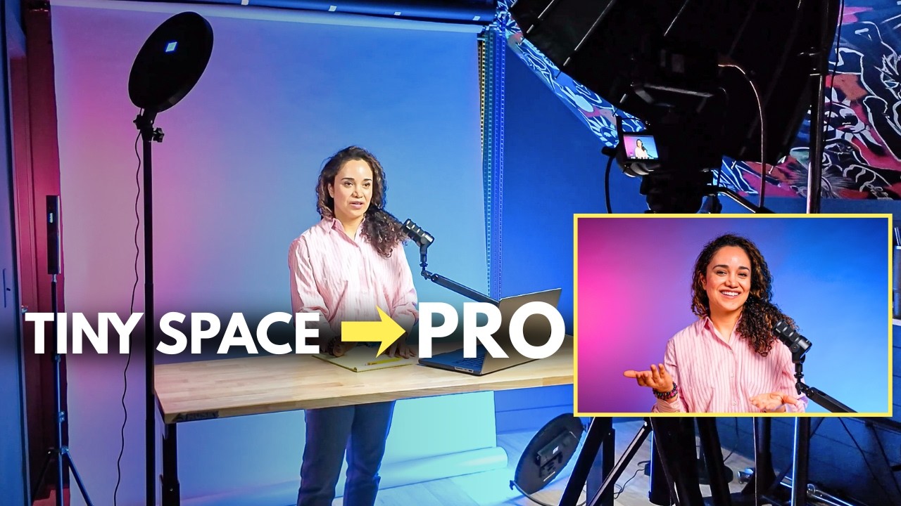 3 Home Podcast Studio Background Ideas (Tiny Space Setup)