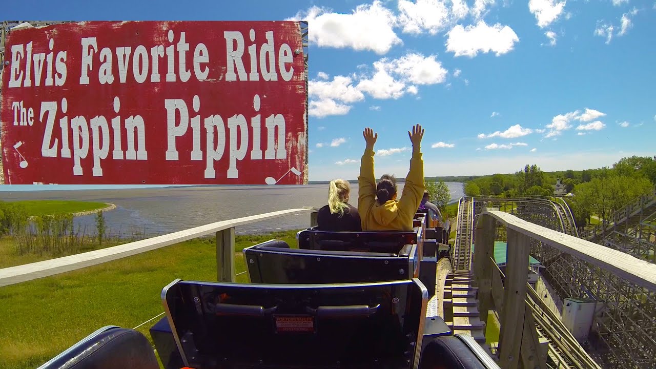 Zippin Pippin - Elvis Presley's favorite roller coaster!  Back Seat POV - Bay Beach Amusement Park