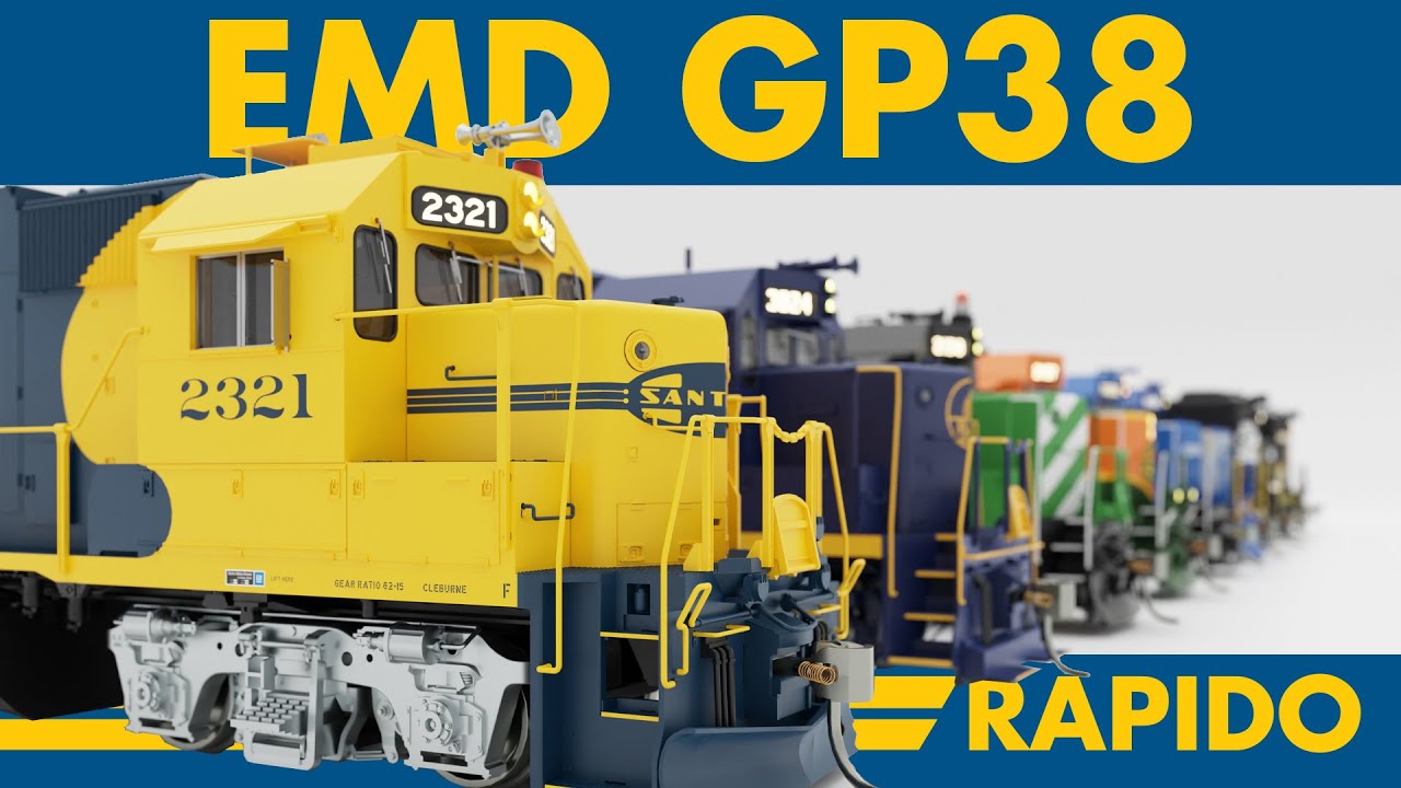 Rapido's New EMD GP38 In Action!