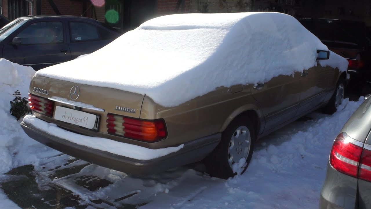 Starting Mercedes 300 DIESEL - cold start 300TD OM603 at -5 °C