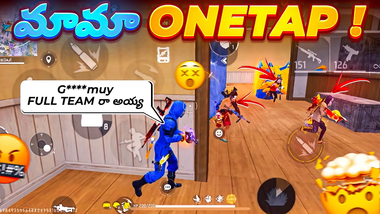 మామ ONETAP! I’m back 🪄 | 1vs4 Funny moments ! 😇 | Solo Vs Squad hilights ❤️‍🩹 | Freefire India