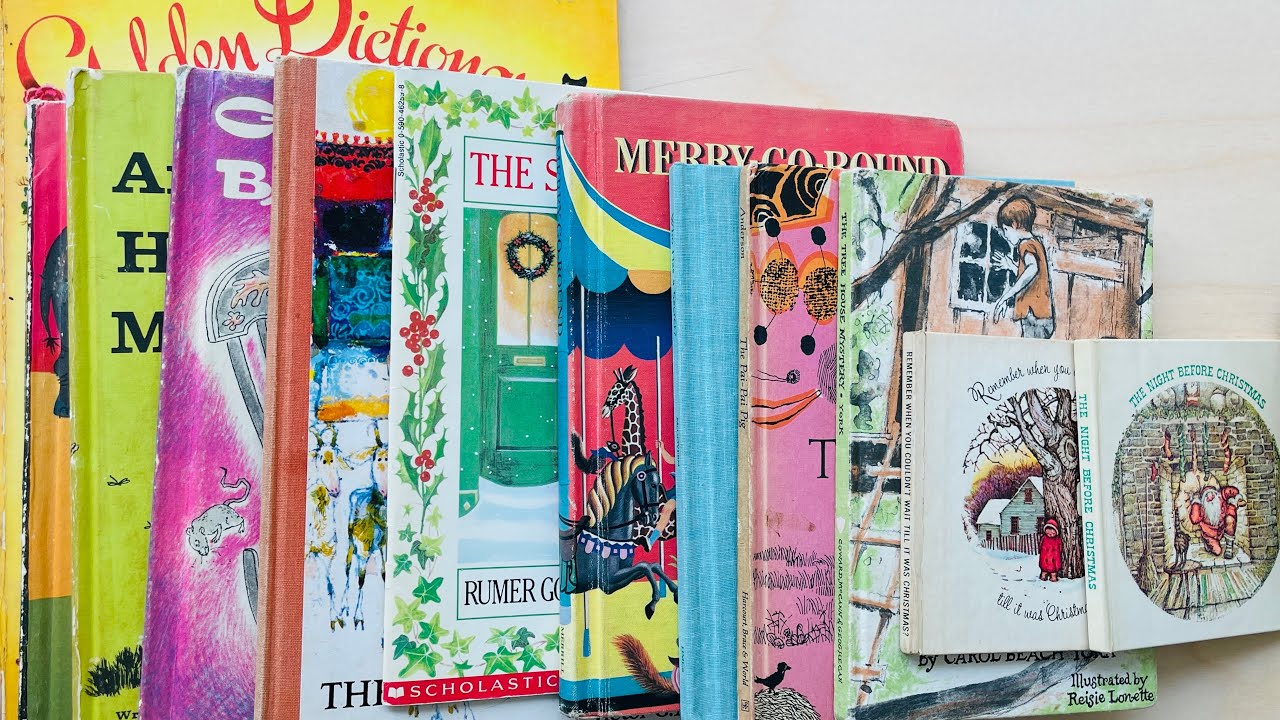 Thrifty Thursday #6: Vintage children's books, Christmas books, Weekly Readers and a Dictionary