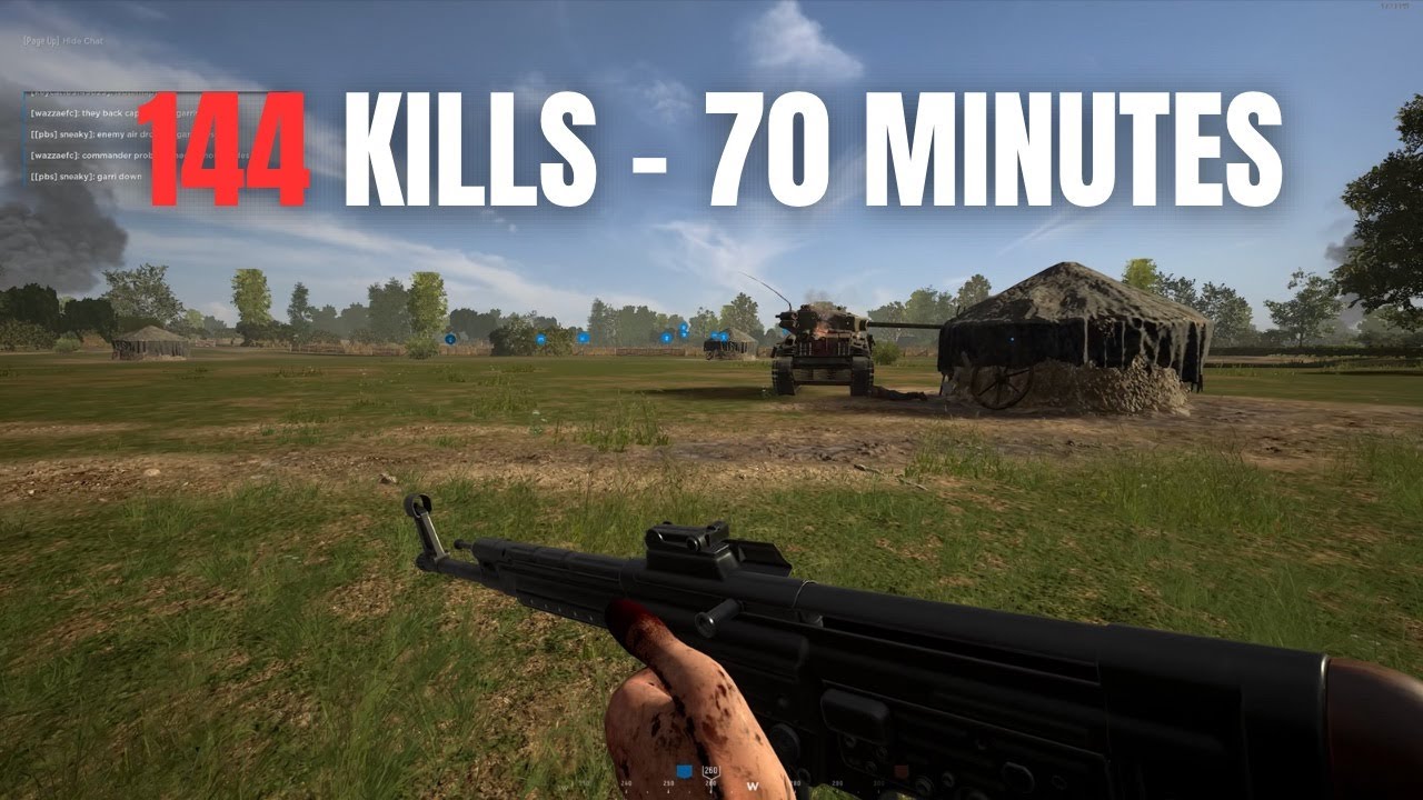 144 KILL in 70 MINUTES Gameplay in HELL LET LOOSE - full match