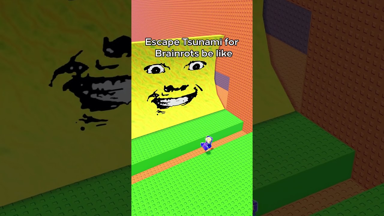 Roblox Escape Tsunami For Brainrots #roblox #potemer #robloxmemes