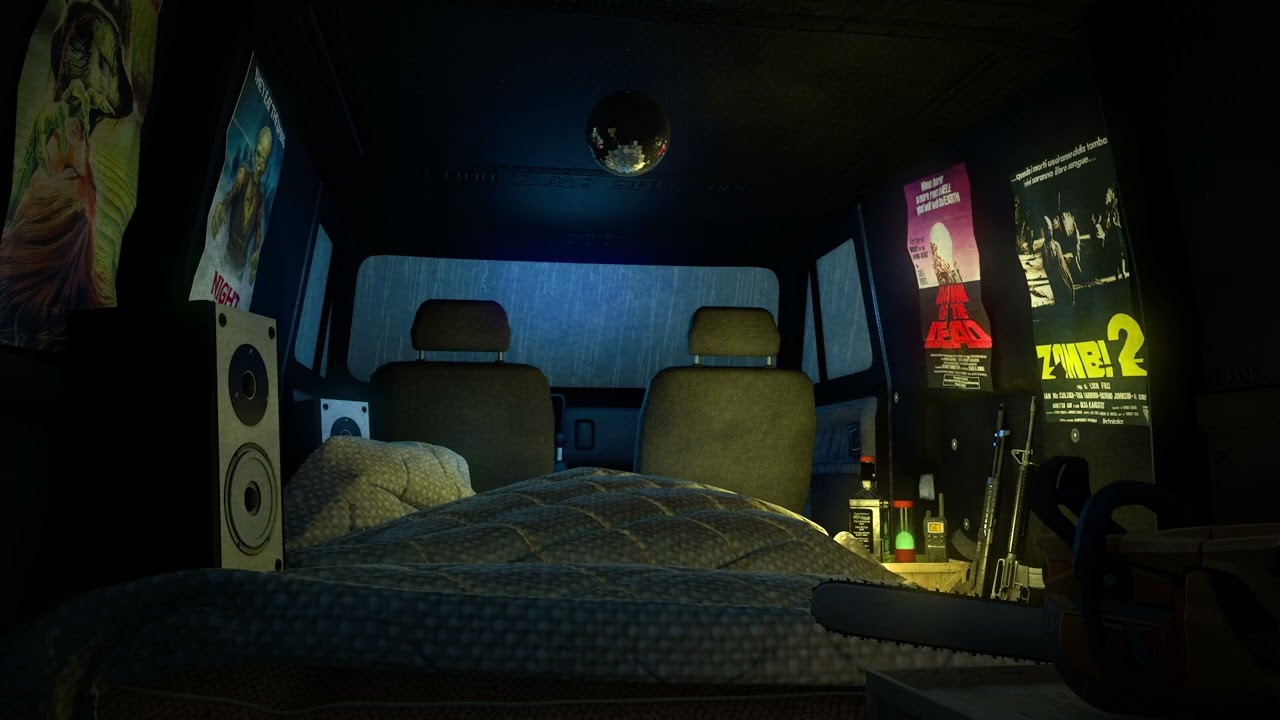 Zombie Apocalypse | Sleeping In a Van | Scary Ambience | Rain Sounds