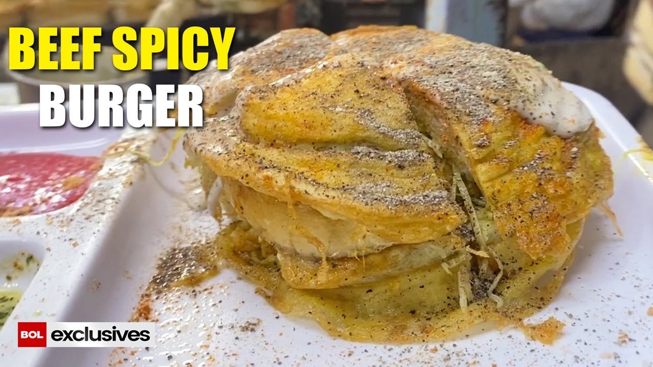 Famous Beef Spicy Burger in Karachi | Food Review | Rabeet | BOL Exclusive