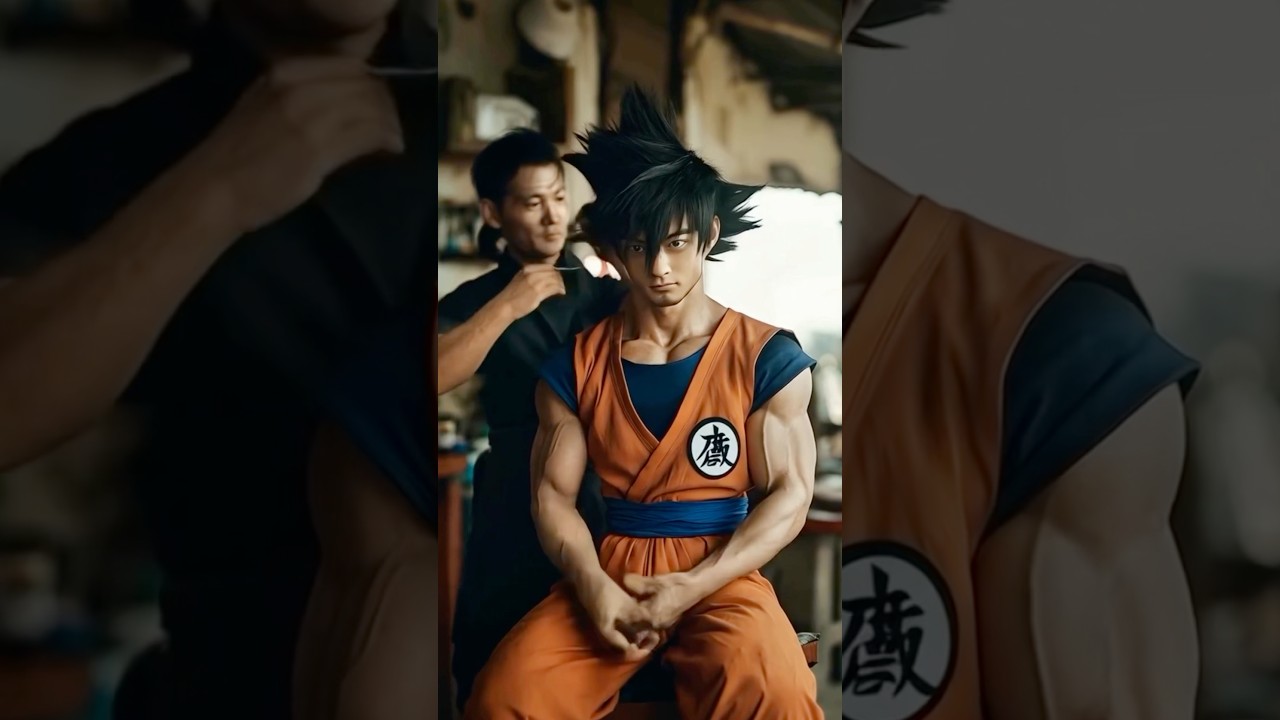 Dragonball Z hairstyles 😂🐉 #dragonball #hairstyle
