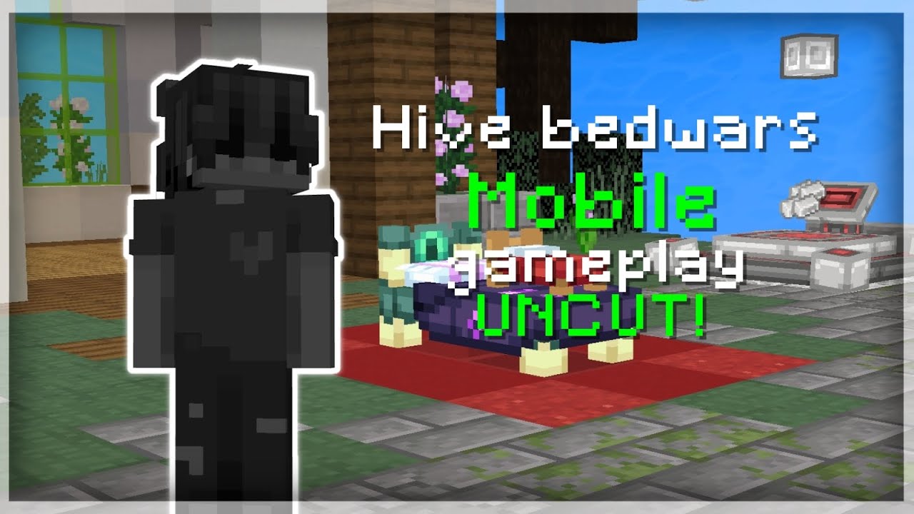 Hive bedwars MOBILE gameplay ( Uncut )