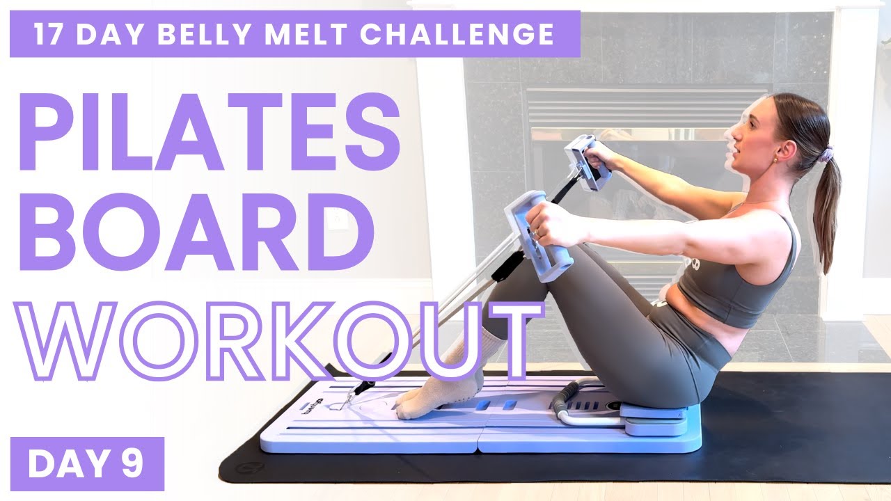 15-Min At Home Pilates Board Core Workout to Lose Belly Fat| Day 9 of 17 Belly Melt Challenge