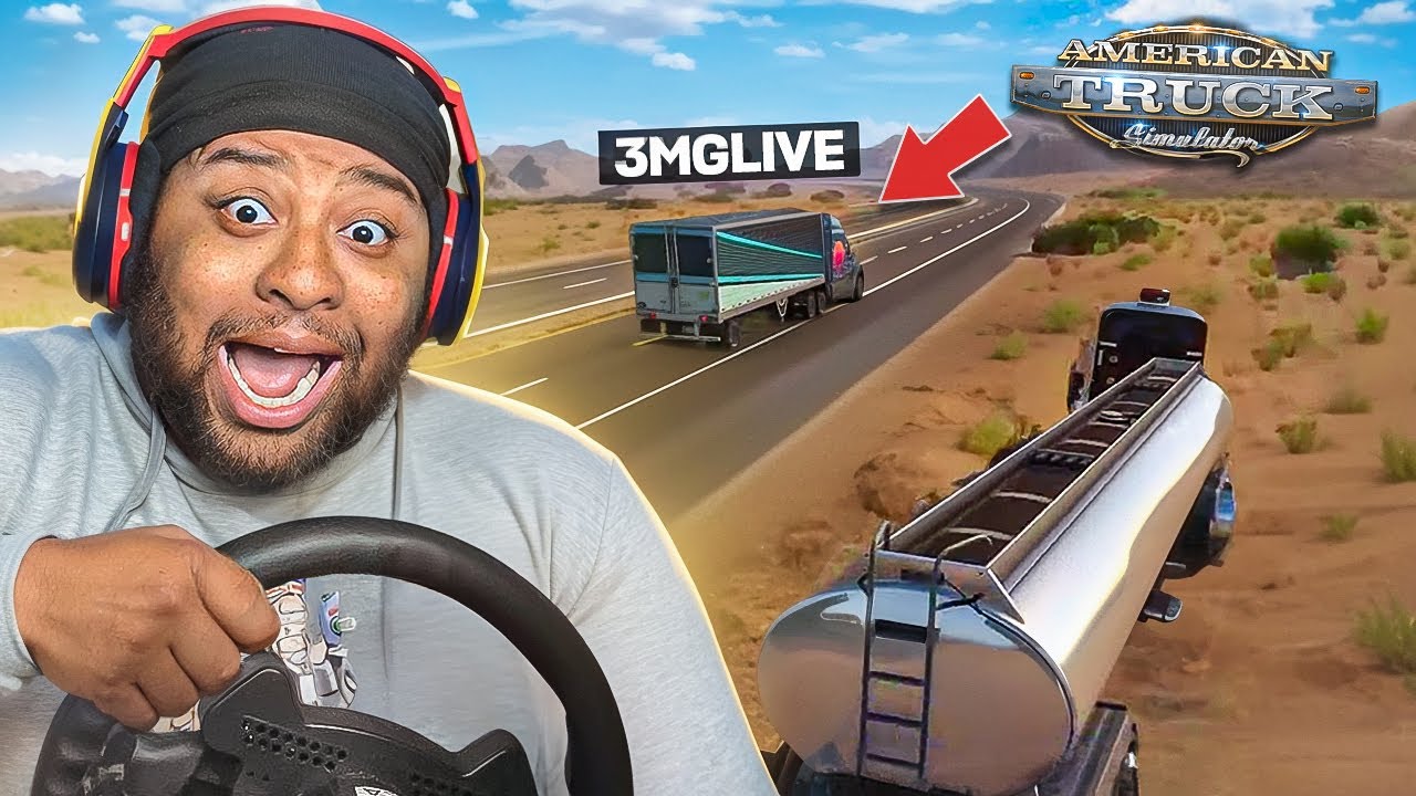 AMERICAN TRUCK SIM - @3MGTV a.k.a Ricky doing a long haul for 36hrs!!!!