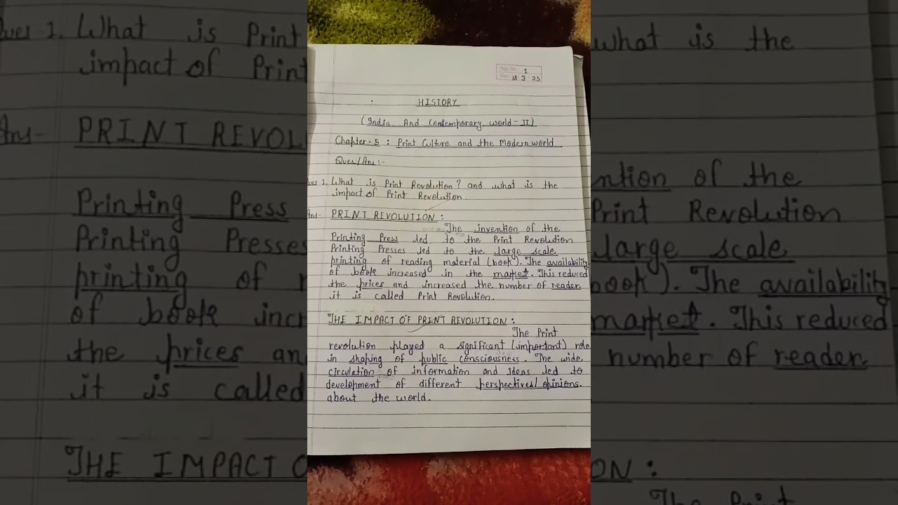 class 10 history chapter 5 print culture and the modern world (most impotant question and answer )