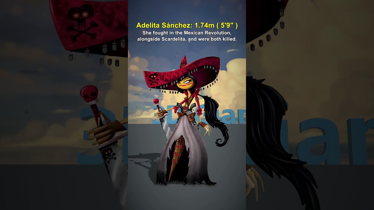 The Book of Life Character Size Comparison | From Smallest to Largest #thebookoflife  #animation