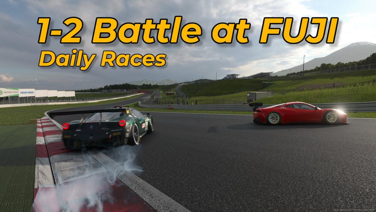 1-2 BATTLE AT FUJI | Daily Races GT7 | 458 Italia GT3 Gr3