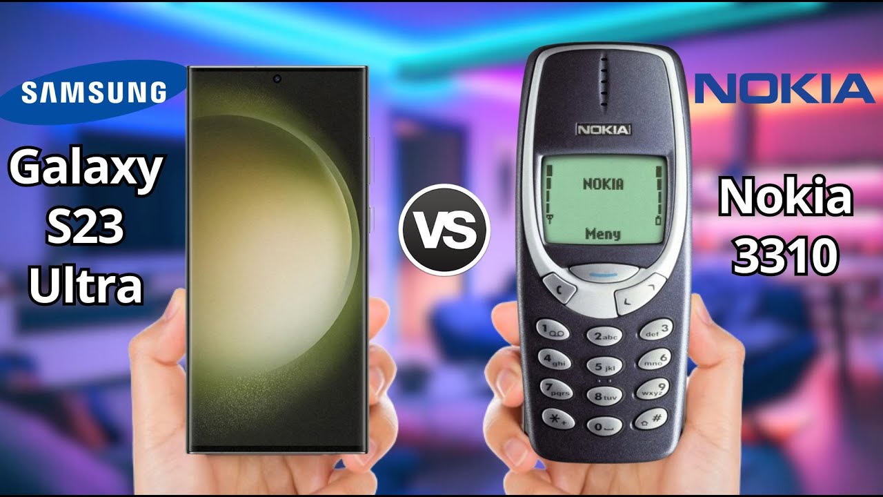 Samsung Galaxy S23 Ultra vs NOKIA 3310 || 2000 VS 2023