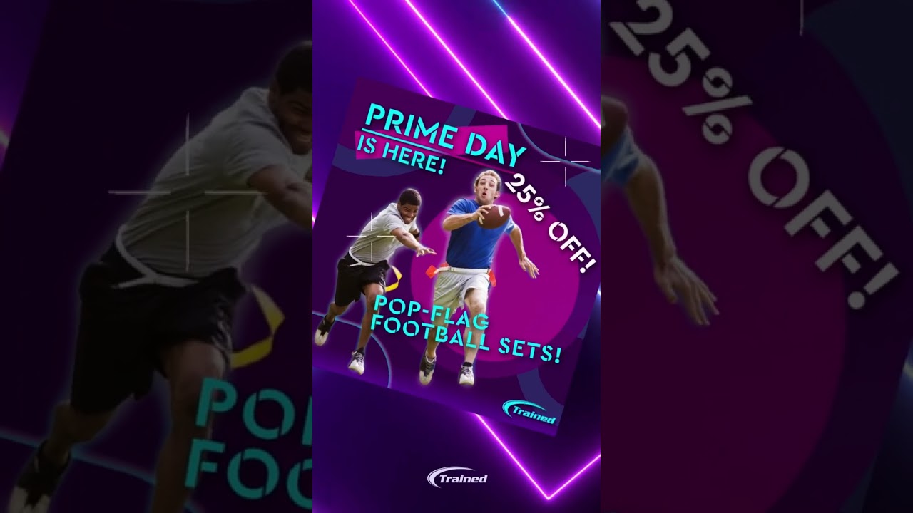 💟 PRIME DAY! 25% discount! Pop-Flag Football sets!