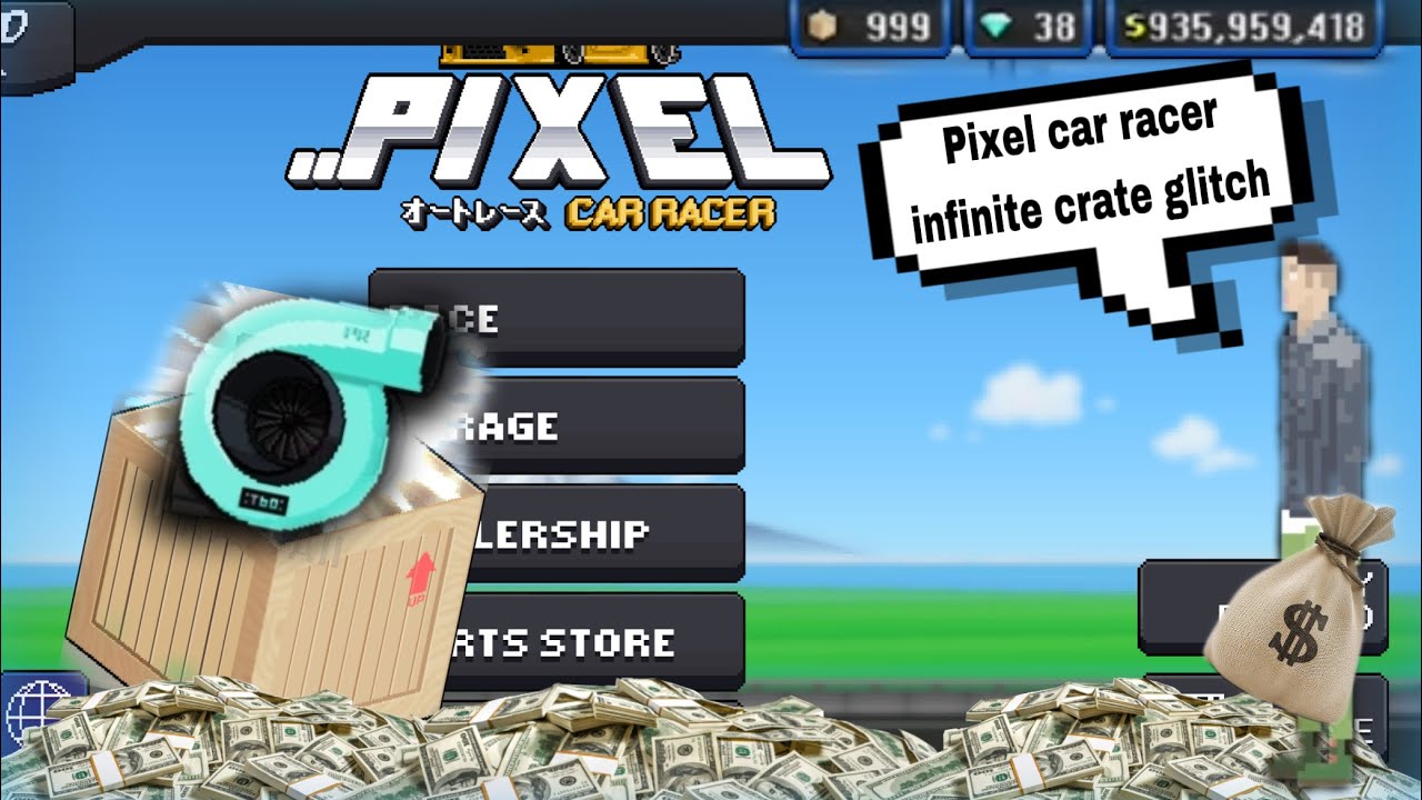 Pixel Car Racer: глюк с новым ящиком, бесконечные деньги и опыт