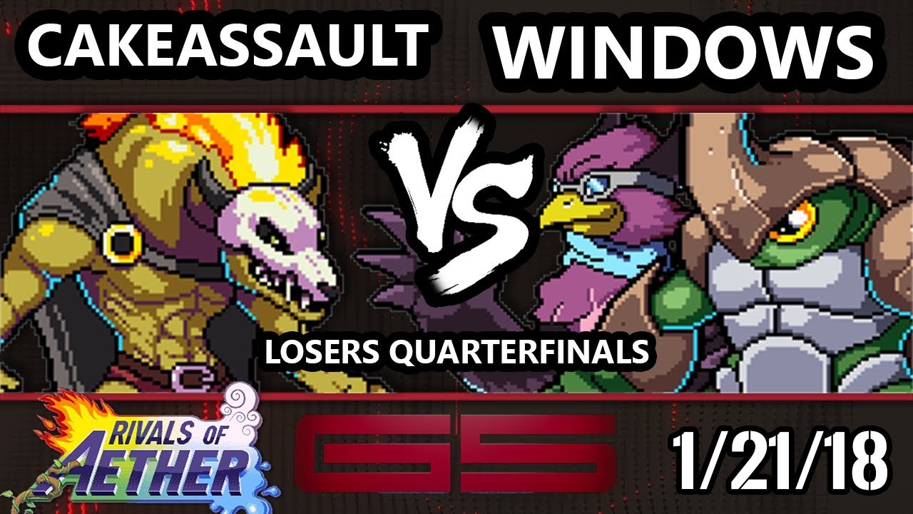 GENESIS 5 RoA - T2 | CakeAssault (Forsburn) VS Windows (Wrastor, Kragg) - Rivals of Aether LQF