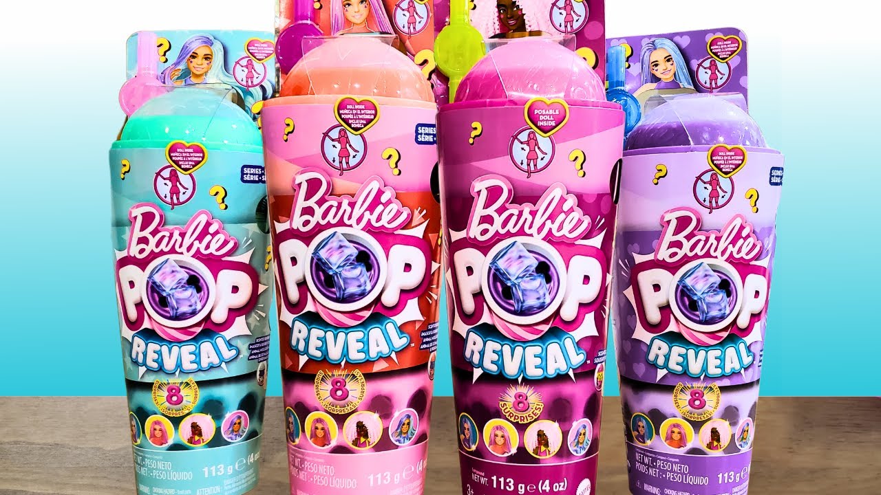 Barbie POP Reveal BOBA TEA Series! | ASMR Unboxing Toys and Mystery Surprises