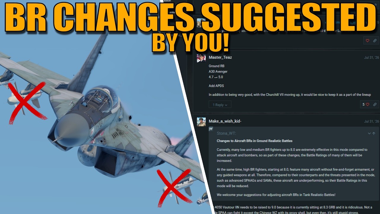 ИЗМЕНЕНИЯ БР ПО ВАШИМ ПРЕДЛОЖЕНИЯМ! Которые нам НУЖНЫ СРОЧНО! &mdash; War Thunder