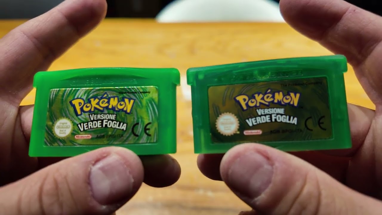 Original vs Fake — Pokémon LeafGreen Cartridge Comparison ASMR