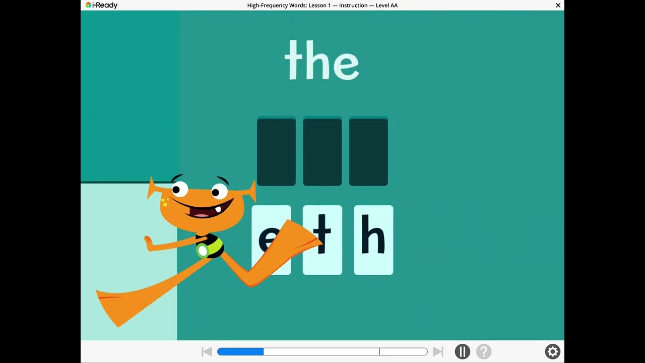 High frequency words: lesson 1.￼