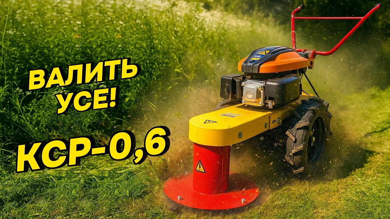 Ця косарка знищує бур’ян на раз-два! КСР-0,6 показує клас