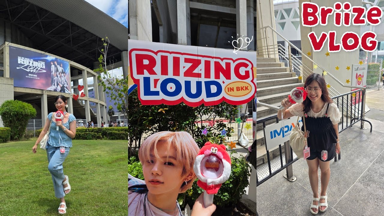 [ENG] Briize VLOG 🧡 Нонг Кхао все равно проиграл энергетике криков Бриза на концерте Riizing Loud...