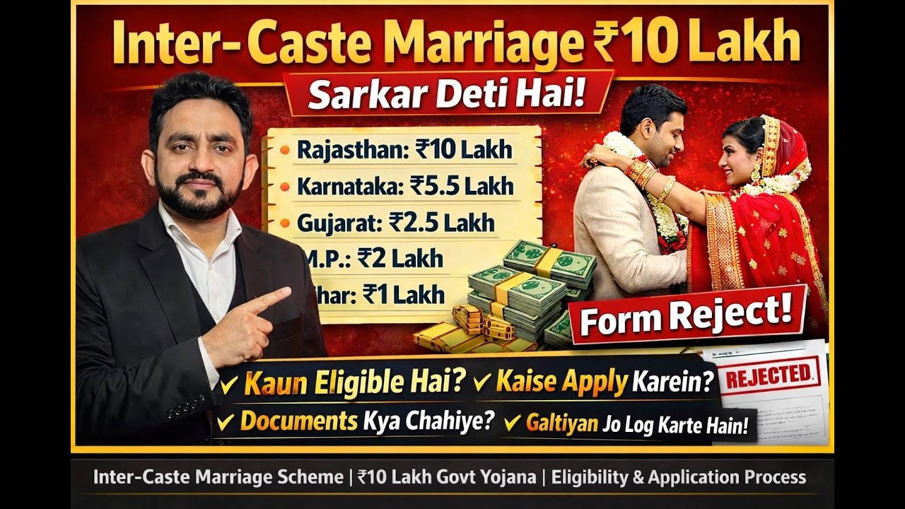 Inter Caste Marriage ₹10 Lakh Scheme | Eligibility, Documents & Apply Process  | Dr Ambedkar Yojana