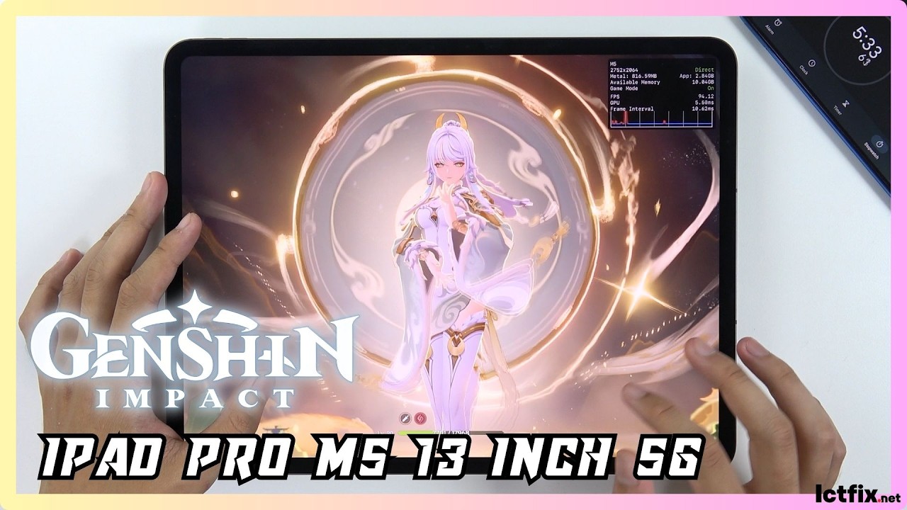 iPad Pro M5 13 inch Genshin Impact Gaming Test | Apple M5 | 120Hz Ultra Retina XDR