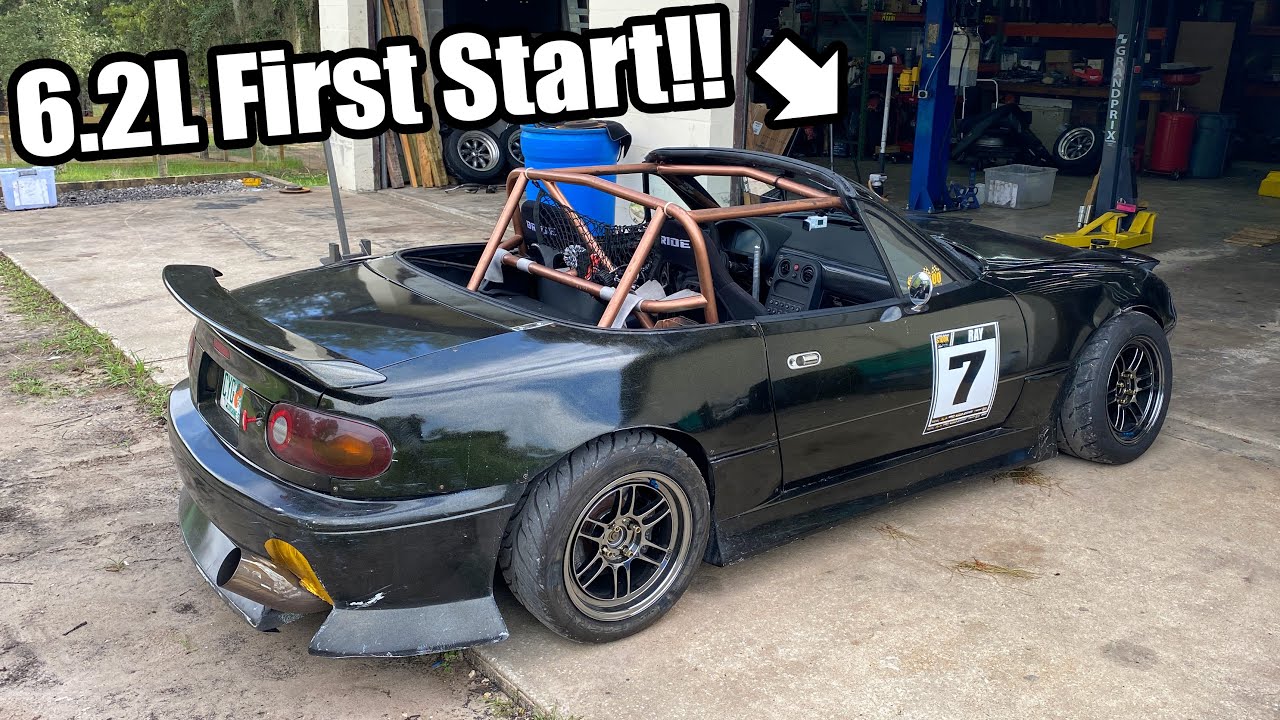 ONE-WEEK REBUILD! - FIRST START of the New LS3 in the Miata!! Basic To Ballin Ep.4