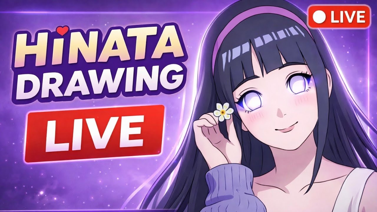MERAJARTS is live! hinata live drawing and your favourite anime also