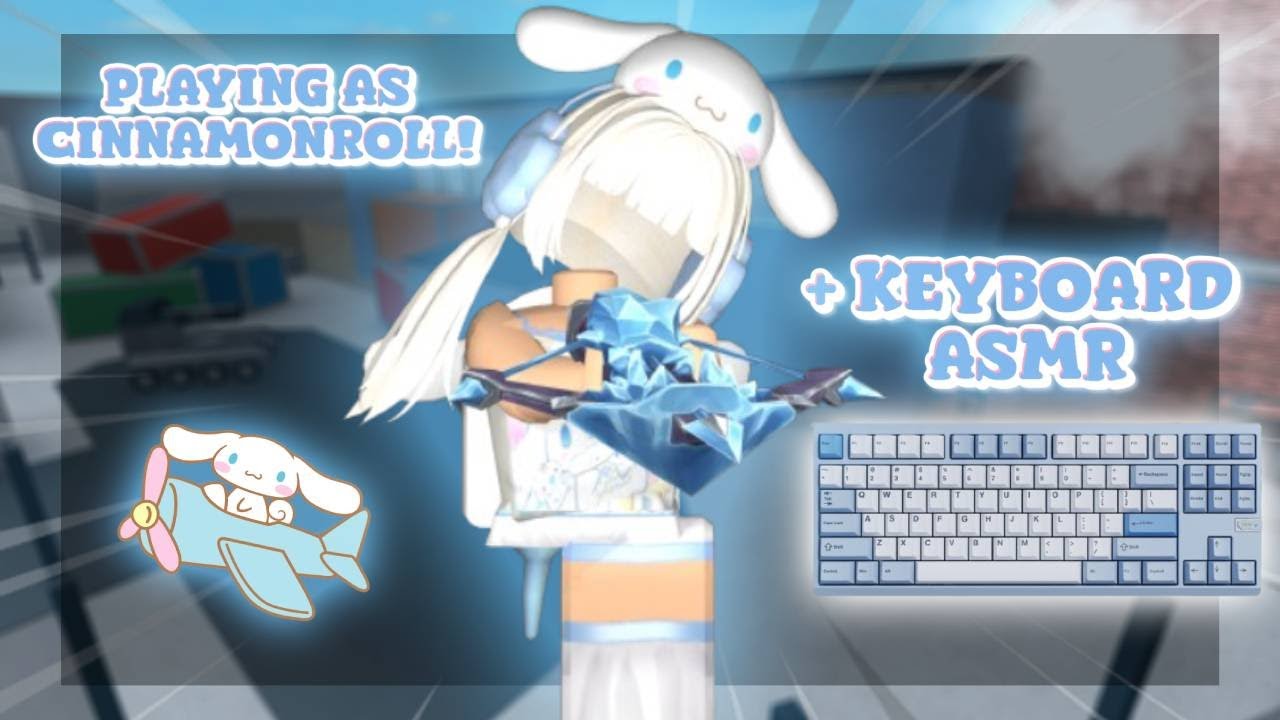 PLAYING AS CINNAMONROLL IN MM2 + KEYBOARD ASMR!